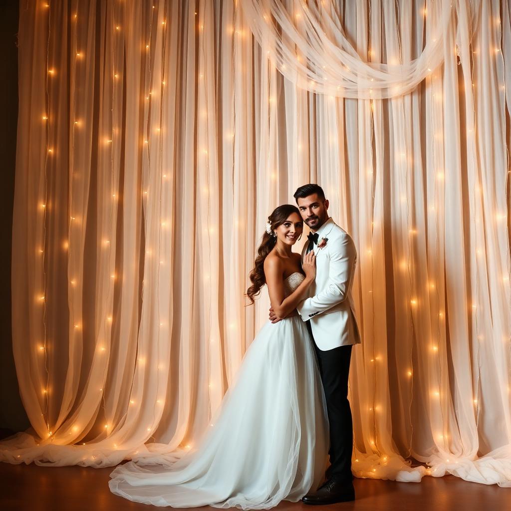 Draped Tulle & Lights