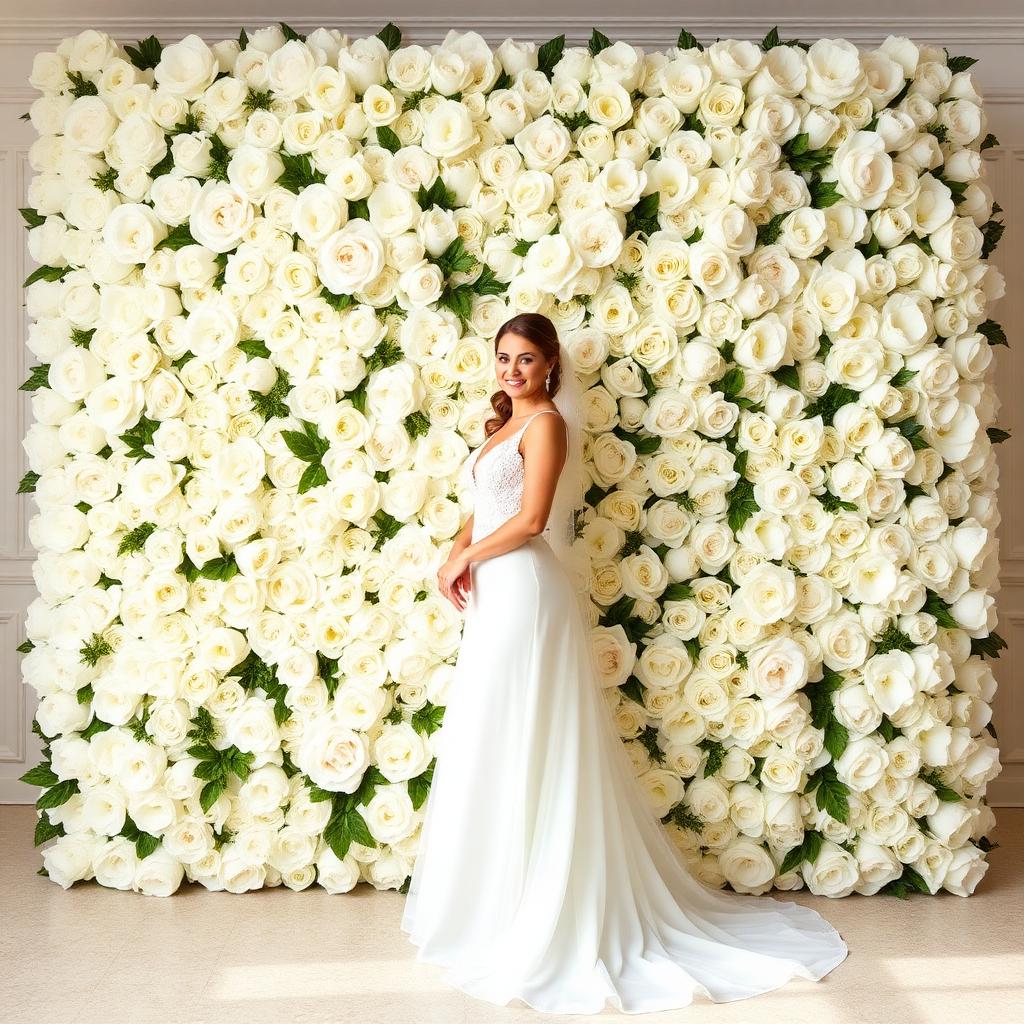 White Flower Wall