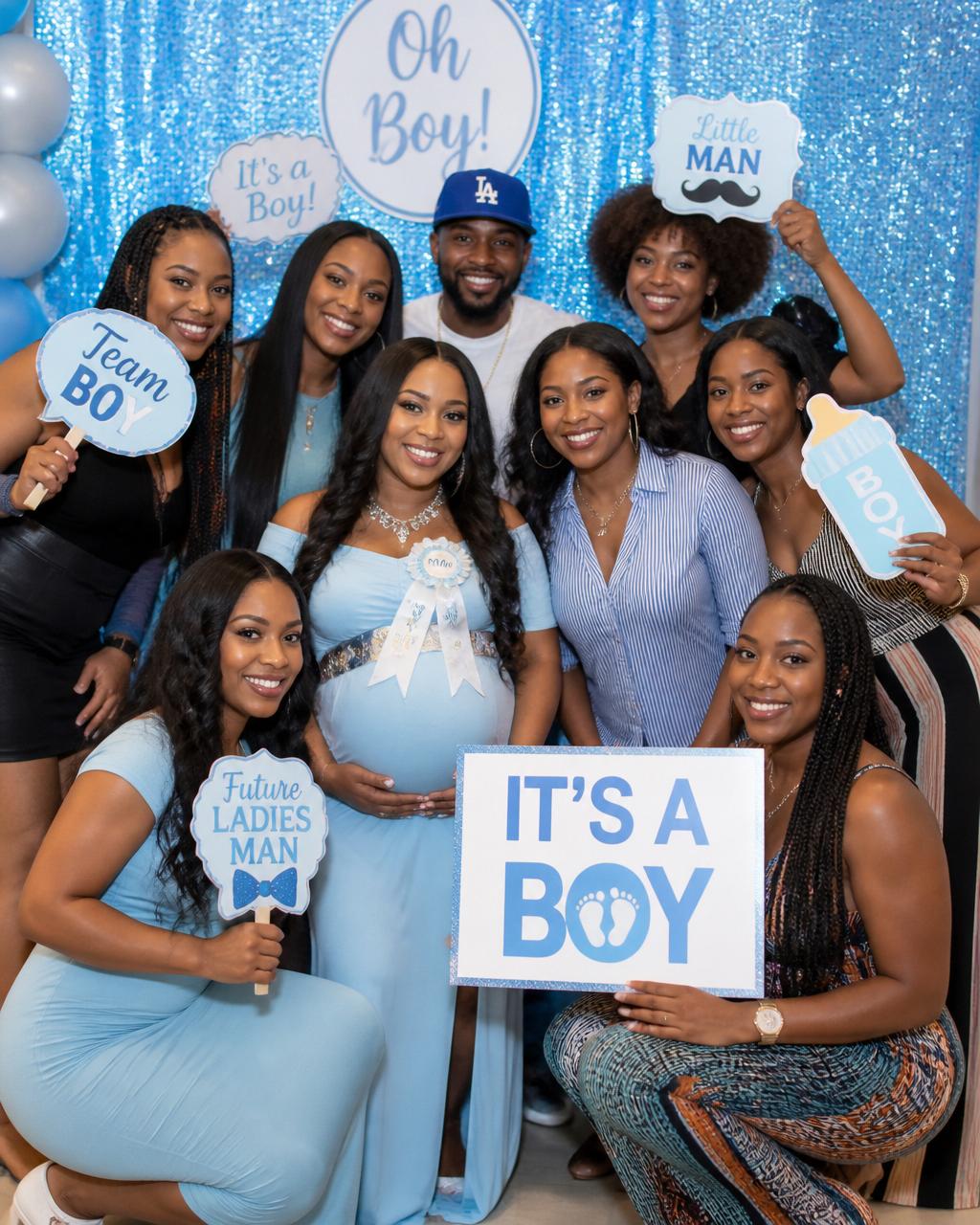 Baby Showers featuring Vibe Haus photo booth, backdrop, and velvet ropes